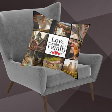 Personalized Photo Throw Pillow, Picture Pillow, Family gift
