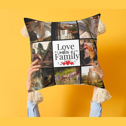 Personalized Photo Throw Pillow, Picture Pillow, Family gift
