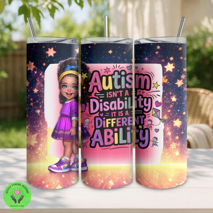 Autism Awareness Tumbler: Stainless Steel, Different Ability Gift