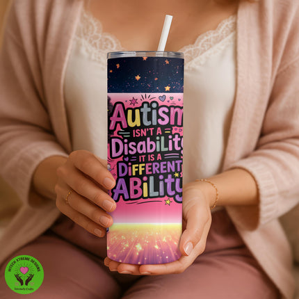 Autism Awareness Tumbler: Stainless Steel, Different Ability Gift