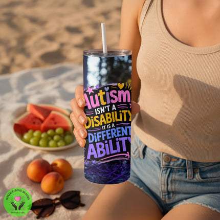 Autism Awareness Tumbler: Stainless Steel 20oz, Neurodiversity Gift
