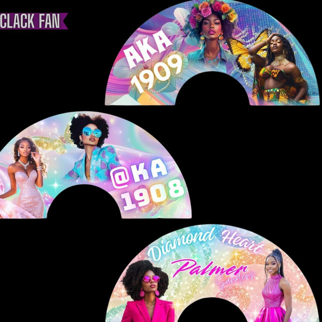 Fan Friday Custom Clack Fan with Photo, Personalized Folding Fan, Friday Only Special, 25x13 Photo Fan