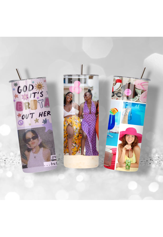 Personalized photo Tumbler 20oz Stainless Steel | Custom Photo Tumbler | Name added to Tumbler| Custom Gift for Her or Him |