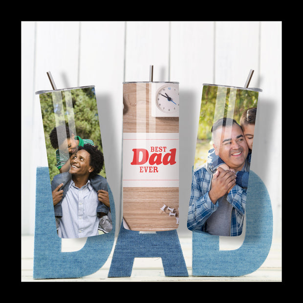 Personalized photo Tumbler 20oz Stainless Steel | Custom Photo Tumbler | Name added to Tumbler| Custom Gift for Her or Him |