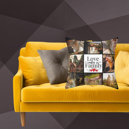 Personalized Photo Throw Pillow, Picture Pillow, Family gift