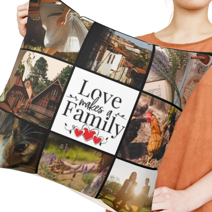 Personalized Photo Throw Pillow, Picture Pillow, Family gift