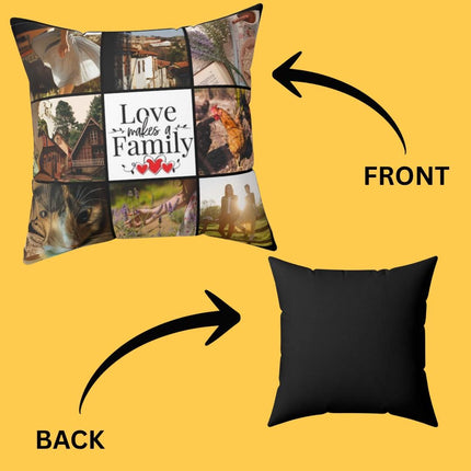 Personalized Photo Throw Pillow, Picture Pillow, Family gift