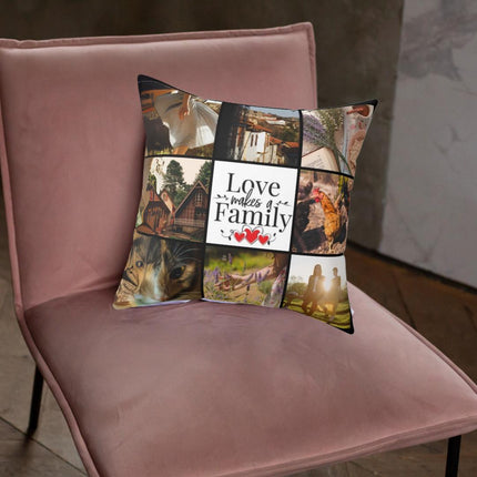 Personalized Photo Throw Pillow, Picture Pillow, Family gift