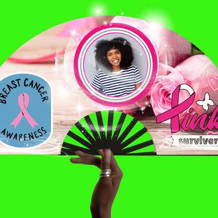 Breast Cancer Awareness Clack Fan: Pink Ribbon Support, Survivor Gift