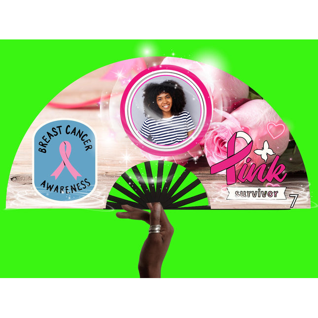 Breast Cancer Awareness Clack Fan: Pink Ribbon Support, Survivor Gift