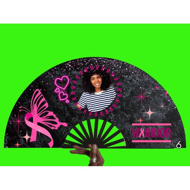 Breast Cancer Awareness Clack Fan: Pink Ribbon Support, Survivor Gift