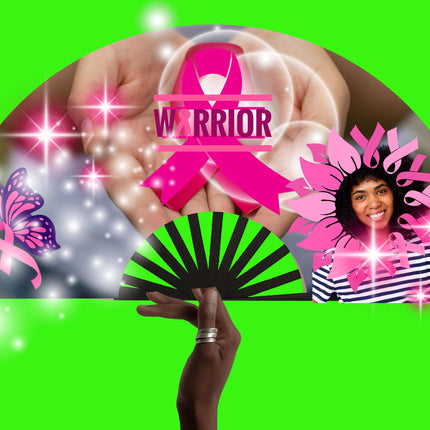 Breast Cancer Awareness Clack Fan: Pink Ribbon Support, Survivor Gift