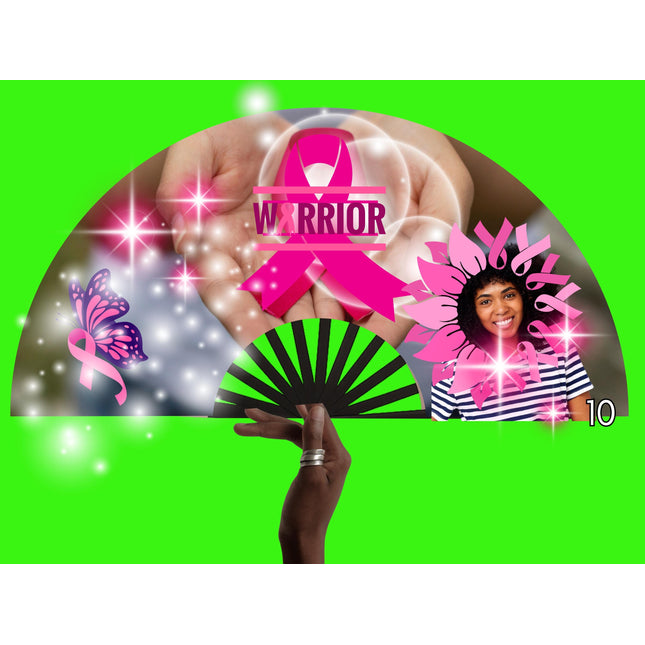 Breast Cancer Awareness Clack Fan: Pink Ribbon Support, Survivor Gift