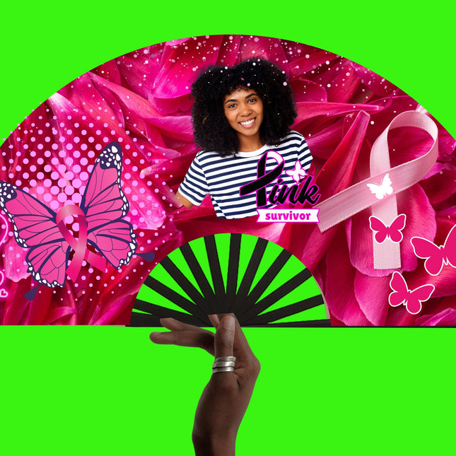 Breast Cancer Awareness Clack Fan: Pink Ribbon Support, Survivor Gift