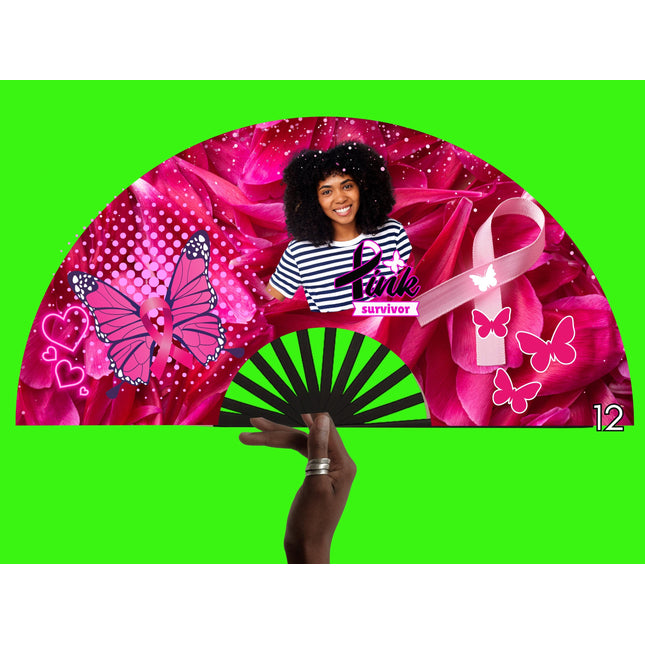 Breast Cancer Awareness Clack Fan: Pink Ribbon Support, Survivor Gift