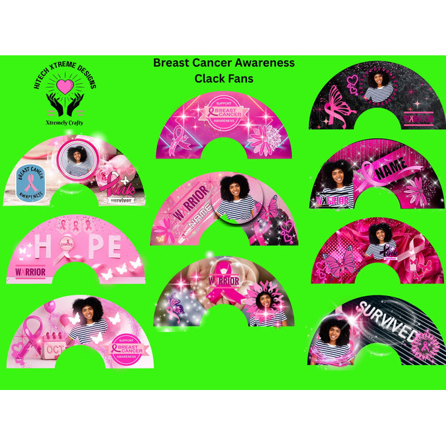 Breast Cancer Awareness Clack Fan: Pink Ribbon Support, Survivor Gift