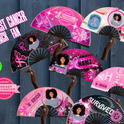 Breast Cancer Awareness Clack Fan: Pink Ribbon Support, Survivor Gift