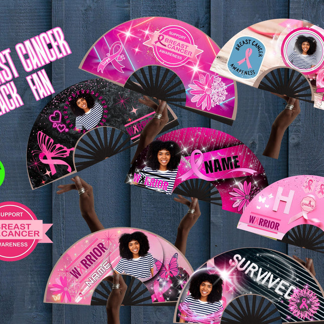 Breast Cancer Awareness Clack Fan: Pink Ribbon Support, Survivor Gift