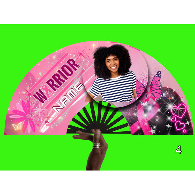 Breast Cancer Awareness Clack Fan: Pink Ribbon Support, Survivor Gift
