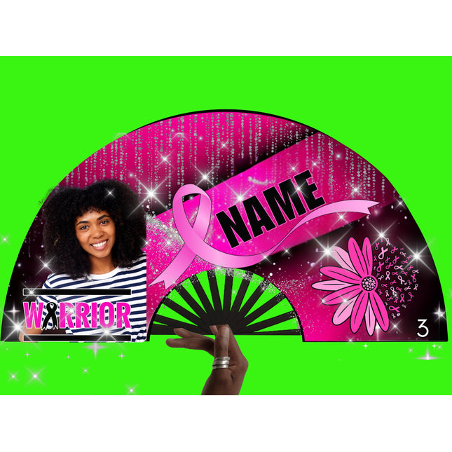 Breast Cancer Awareness Clack Fan: Pink Ribbon Support, Survivor Gift