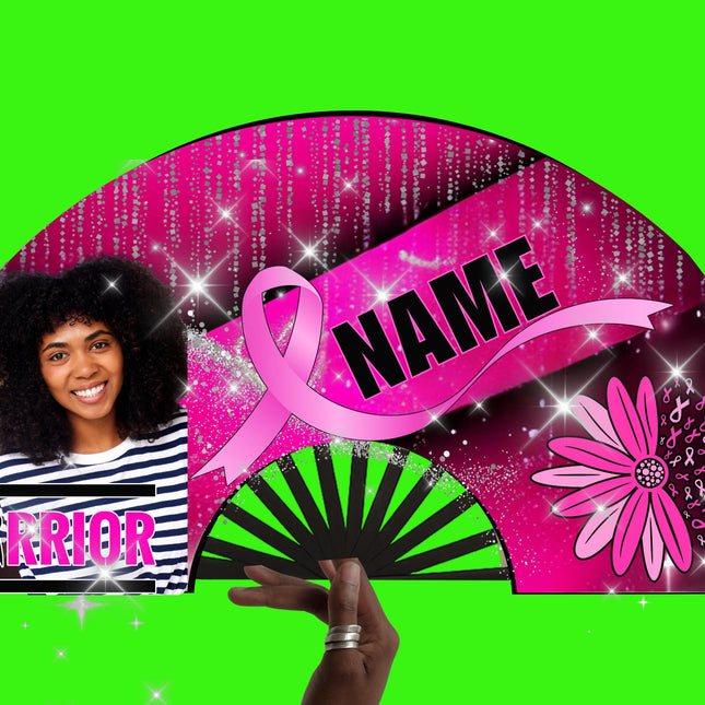 Breast Cancer Awareness Clack Fan: Pink Ribbon Support