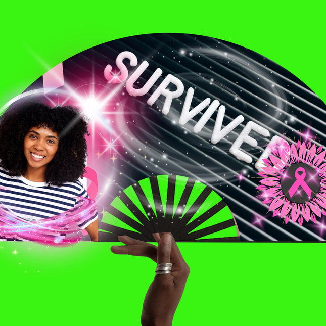 Breast Cancer Awareness Clack Fan: Pink Ribbon Support, Survivor Gift