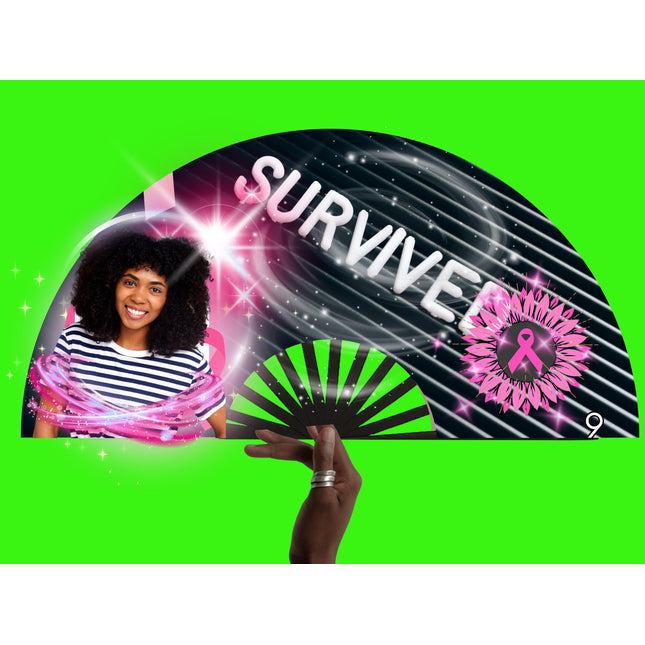 Breast Cancer Awareness Clack Fan: Pink Ribbon Support, Survivor Gift