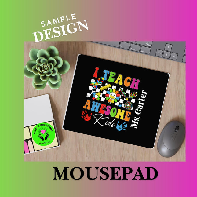 Personalized Teacher Gift Set: Tumbler, Mouse Pad & Notebook