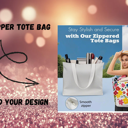 Personalized Tumbler Tote Bag gift set, matching set tumbler and tote, zipper tote great for custom gift, 20oz Tumbler and 18inch tote