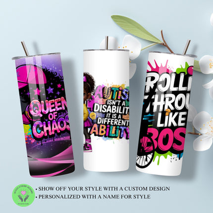 Personalized Tumbler Tote Bag gift set, matching set tumbler and tote, zipper tote great for custom gift, 20oz Tumbler and 18inch tote