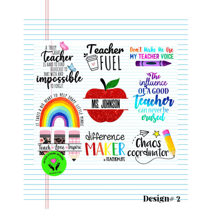 Personalized Teacher Gift Set: Tumbler, Mouse Pad & Notebook