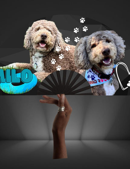 Custom Clack Fan 25x13 – Personalized Folding Fan with Photo or Logo, Party Favor, Birthday, Wedding, Festival, Sports, Line Dance Gift