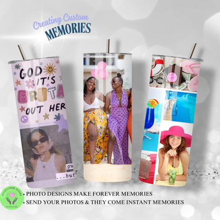 Personalized Tumbler Tote Bag gift set, matching set tumbler and tote, zipper tote great for custom gift, 20oz Tumbler and 18inch tote