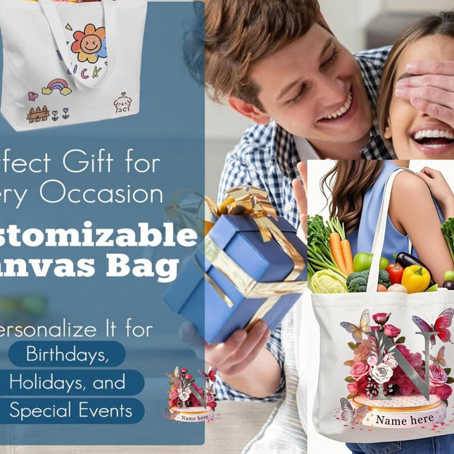 Autism mom gift box ; clack fan canvas Tote Bag & Planner Set –Zippered 18.5x15 Tote, mommy Bag, travel kit, Birthday Gift, 2026 planner