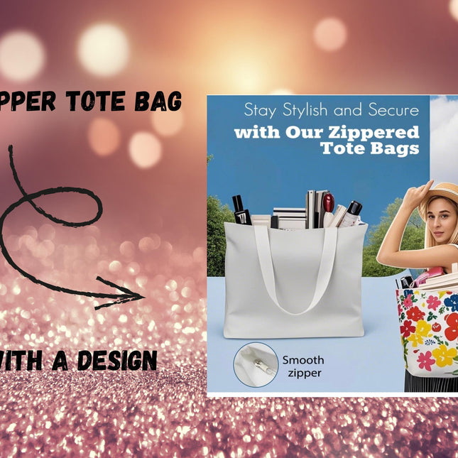 Custom canvas Tote Bag & Planner Set – Extra large Zippered 18.5x15 Tote, mommy Bag, travel kit, Birthday Gift, 2026 planner -where fans at?