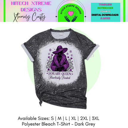 January Queen Shirt | Birthday Month T-Shirt | Royal Birthday Tee | Glam Graphic Shirt | Birthday Gift for Her