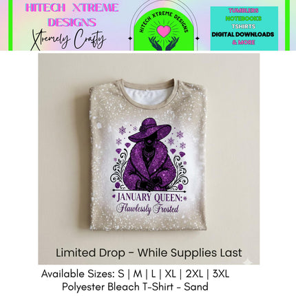 January Queen Shirt | Birthday Month T-Shirt | Royal Birthday Tee | Glam Graphic Shirt | Birthday Gift for Her