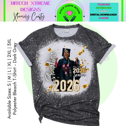 Class of 2026 (A) Graduation Shirt, Senior 2026 Personalized Photo Tee, Custom Graduate Shirt, High School or College Grad Gift