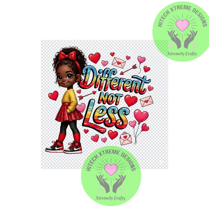 Autism Valentine Digital Download, Wall Art, Autism Awareness Valentine Poster, Different Ability Printable, Classroom Decor (3 images)