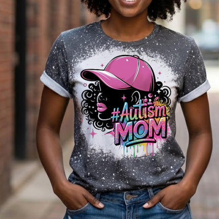 Autism Mom Bleached Inclusion Shirt | Limited Edition Tee | Custom Graphic Shirt | Unisex Adult Tee