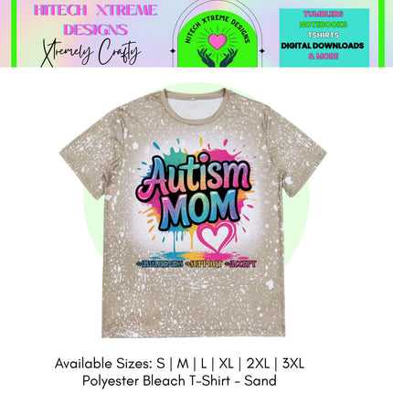 Autism Mom 2 Bleached Inclusion Shirt | Limited Edition Tee | Graphic Shirt | Unisex Adult Tee