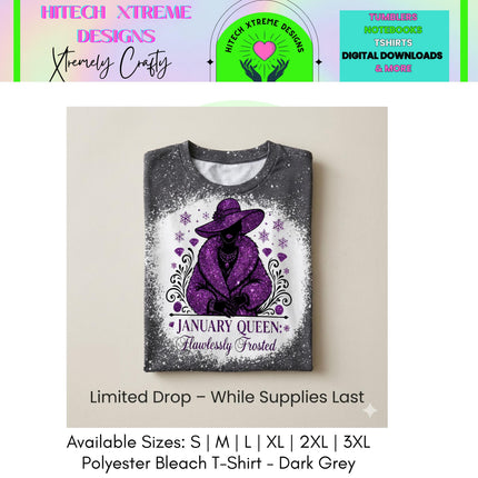 January Queen Shirt | Birthday Month T-Shirt | Royal Birthday Tee | Glam Graphic Shirt | Birthday Gift for Her