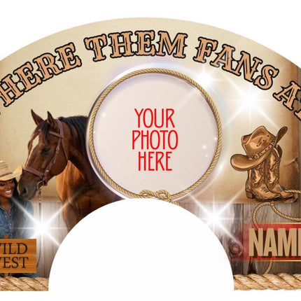 Boots on Ground Clack Fan 25x13 – Where them fans at? with Photo, Party Favor, Birthday, Wedding, Festival, Sports, Line Dance - Predesigned