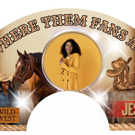 Boots on Ground Clack Fan 25x13 – Where them fans at? with Photo, Party Favor, Birthday, Wedding, Festival, Sports, Line Dance - Predesigned