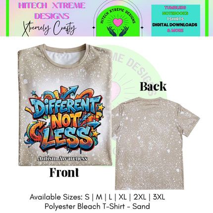 Autism Acceptance Shirt | Different Not Less T-Shirt | Neurodiversity Inclusion Tee | Autism Mom Advocate Shirt | Inclusive Apparel