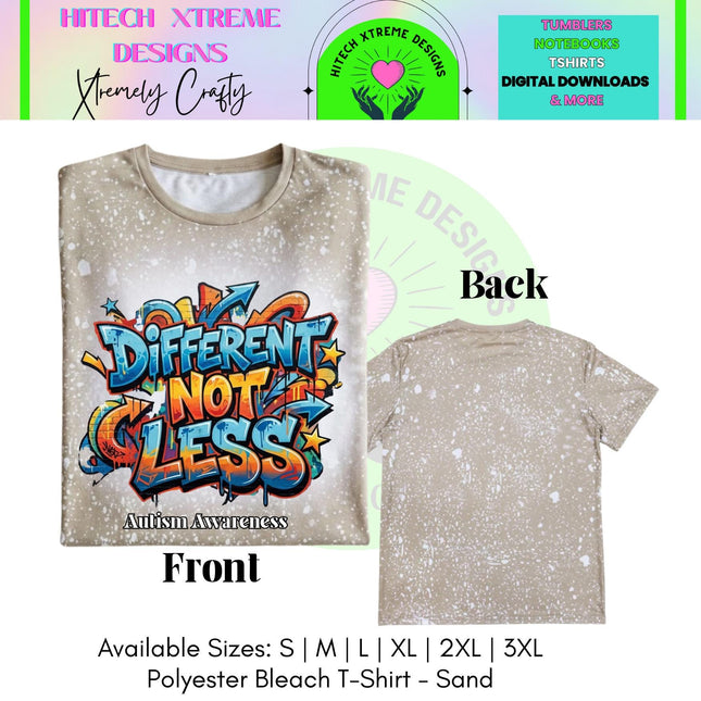 Autism Acceptance Shirt | Different Not Less T-Shirt | Neurodiversity Inclusion Tee | Autism Mom Advocate Shirt | Inclusive Apparel