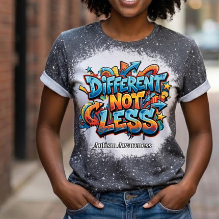 Autism Acceptance Shirt | Different Not Less T-Shirt | Neurodiversity Inclusion Tee | Autism Mom Advocate Shirt | Inclusive Apparel