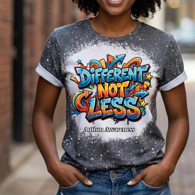 Autism Acceptance Shirt | Different Not Less T-Shirt | Neurodiversity Inclusion Tee | Autism Mom Advocate Shirt | Inclusive Apparel
