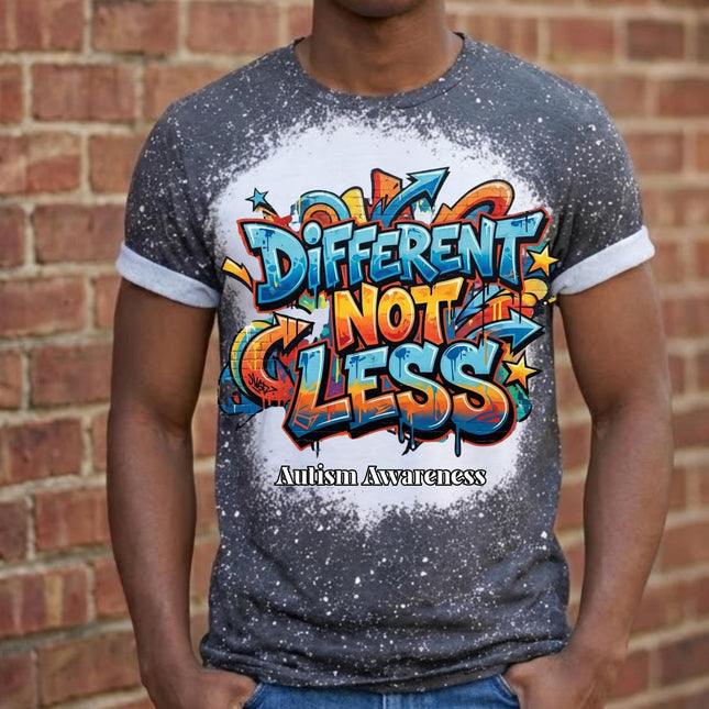 Autism Acceptance Shirt | Different Not Less T-Shirt | Neurodiversity Inclusion Tee | Autism Mom Advocate Shirt | Inclusive Apparel