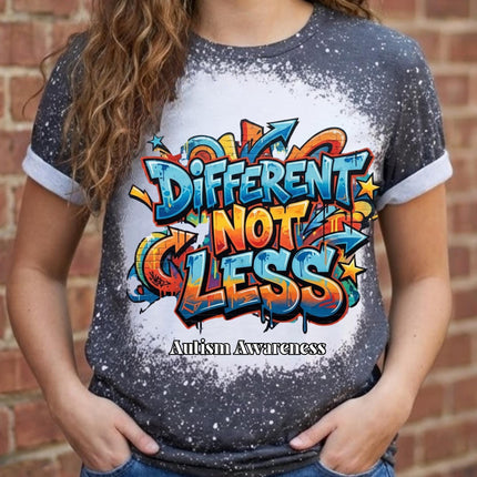 Autism Acceptance Shirt | Different Not Less T-Shirt | Neurodiversity Inclusion Tee | Autism Mom Advocate Shirt | Inclusive Apparel
